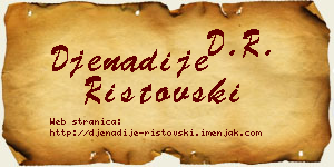 Đenadije Ristovski vizit kartica